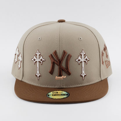 Gorras Planas Premium New York Marron
